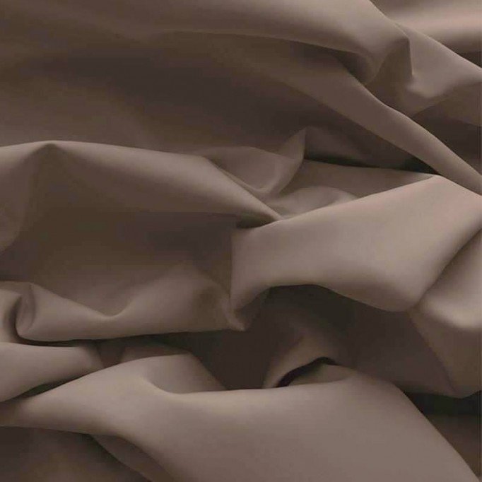 Katoenen Poplin Stof Taupe - (Katoenen Poplin Stoffen)