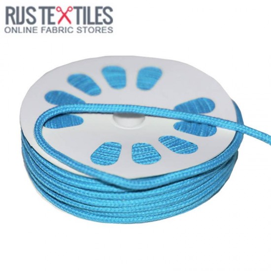 Cotton Cord Aqua 3mm (Per Meter) Cotton Cord Aqua 3mm (Per Meter)