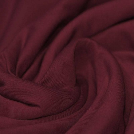 Cotton Jersey Knit Fabric Bordeaux Cotton Jersey Knit Fabric Bordeaux