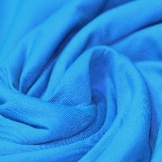Cotton Jersey Knit Fabric Aqua Cotton Jersey Knit Fabric Aqua