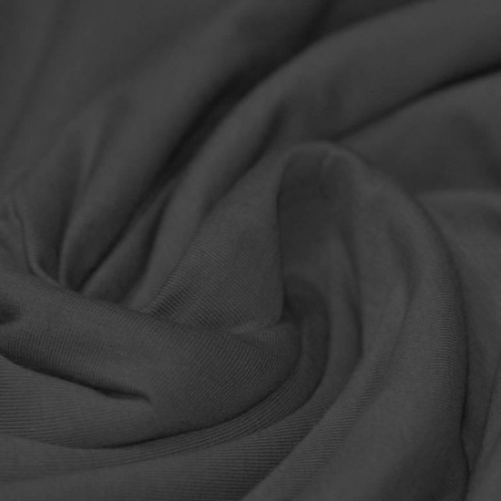 Cotton Jersey Knit Fabric Dark Grey Cotton Jersey Knit Fabric Dark Grey