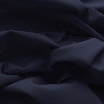 Bomuld Poplin Stof Navy Blå 