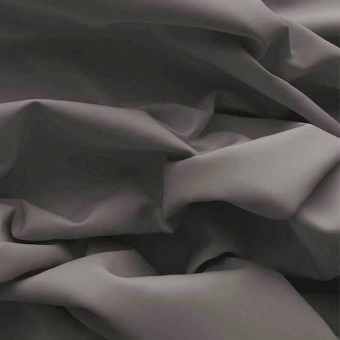 Popeline De Coton Gris - (Popeline De Coton Tissus)