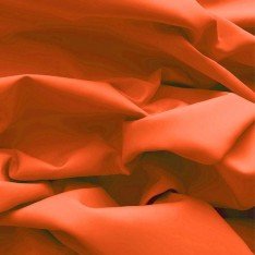 Popeline Di Cotone Tessuto Arancione