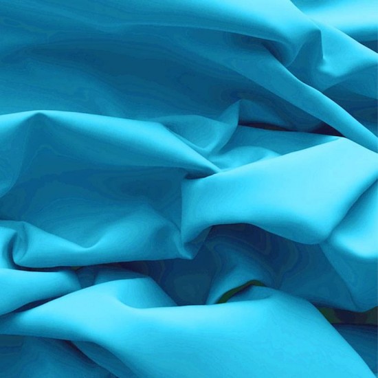 Poplin Cotton Fabric Aqua Poplin Cotton Fabric Aqua