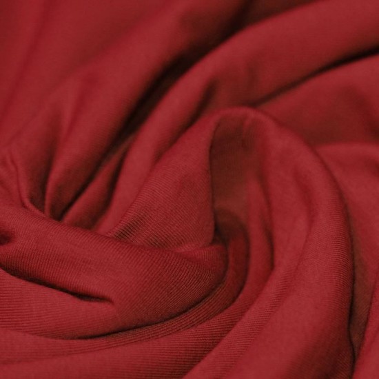 Cotton Jersey Knit Fabric Dark Red Cotton Jersey Knit Fabric Dark Red