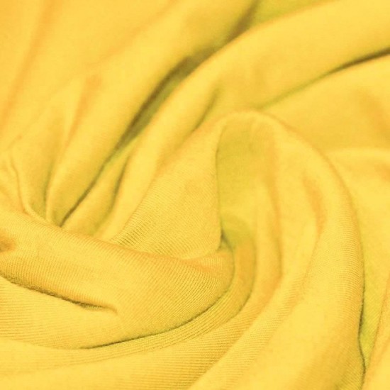 Cotton Jersey Knit Fabric Yellow Cotton Jersey Knit Fabric Yellow