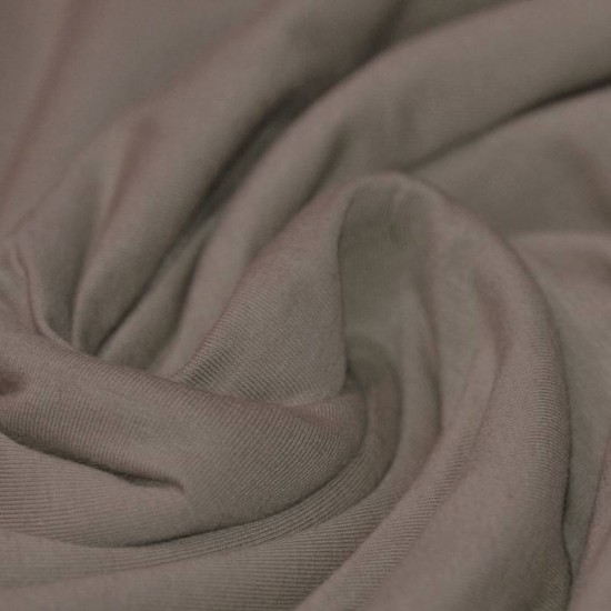 Katoenen Jersey Taupe Katoenen Jersey Taupe