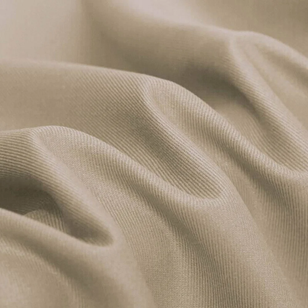 Tessuto Saia Di Cotone (Workwear) Beige Scuro