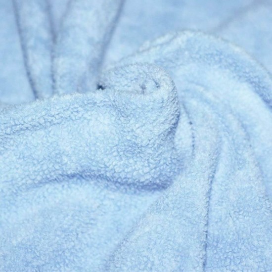 Fleece Katoen Stof (Sherpa) Baby Blauw Fleece Katoen Stof (Sherpa) Baby Blauw
