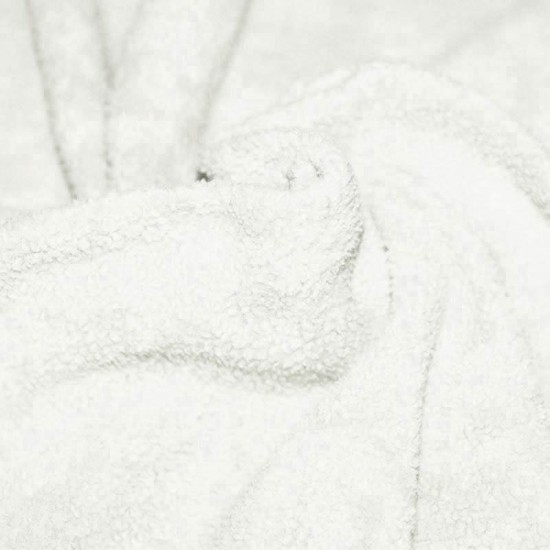 Cotton Fleece Fabric (Sherpa) Ecru Cotton Fleece Fabric (Sherpa) Ecru