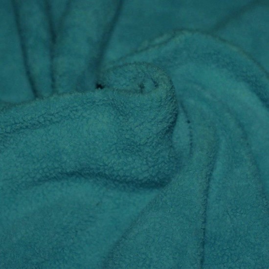 Fleece Katoen Stof (Sherpa) Petrol Fleece Katoen Stof (Sherpa) Petrol
