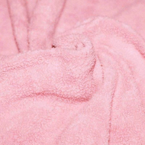 Cotton Fleece Fabric (Sherpa) Pink Cotton Fleece Fabric (Sherpa) Pink