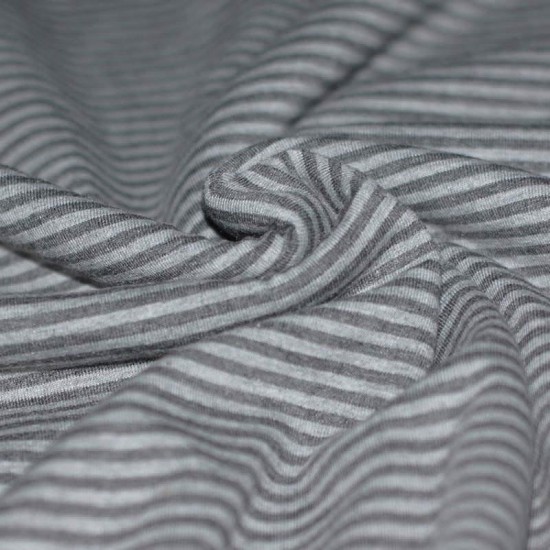 Jersey Stripes 3mm Grey Anthracite Jersey Stripes 3mm Grey Anthracite