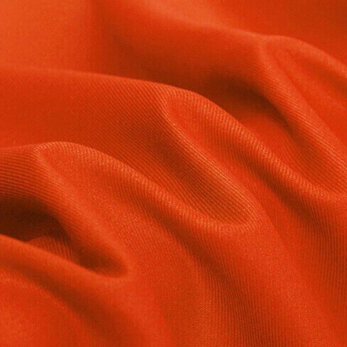 Tessuto Di Cotone Twill Arancione - (Tessuto Twill Di Cotone)