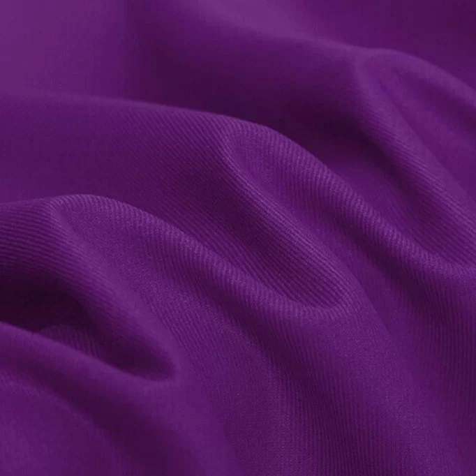 Coton Sergé Violet  - (Tissu Coton Sergé )