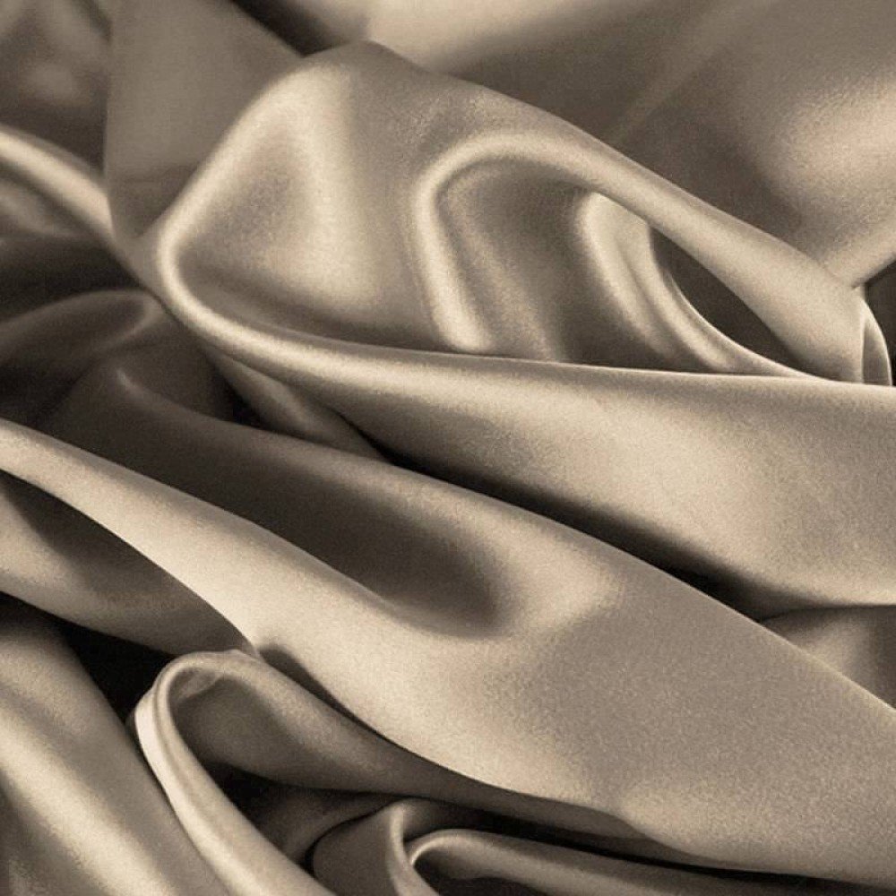 Cotton Satin Stretch Fabric Beige Cotton Satin Stretch Fabric Beige