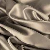 Tessuto Raso Di Cotone Stretch Beige - (Tessuti Moda)