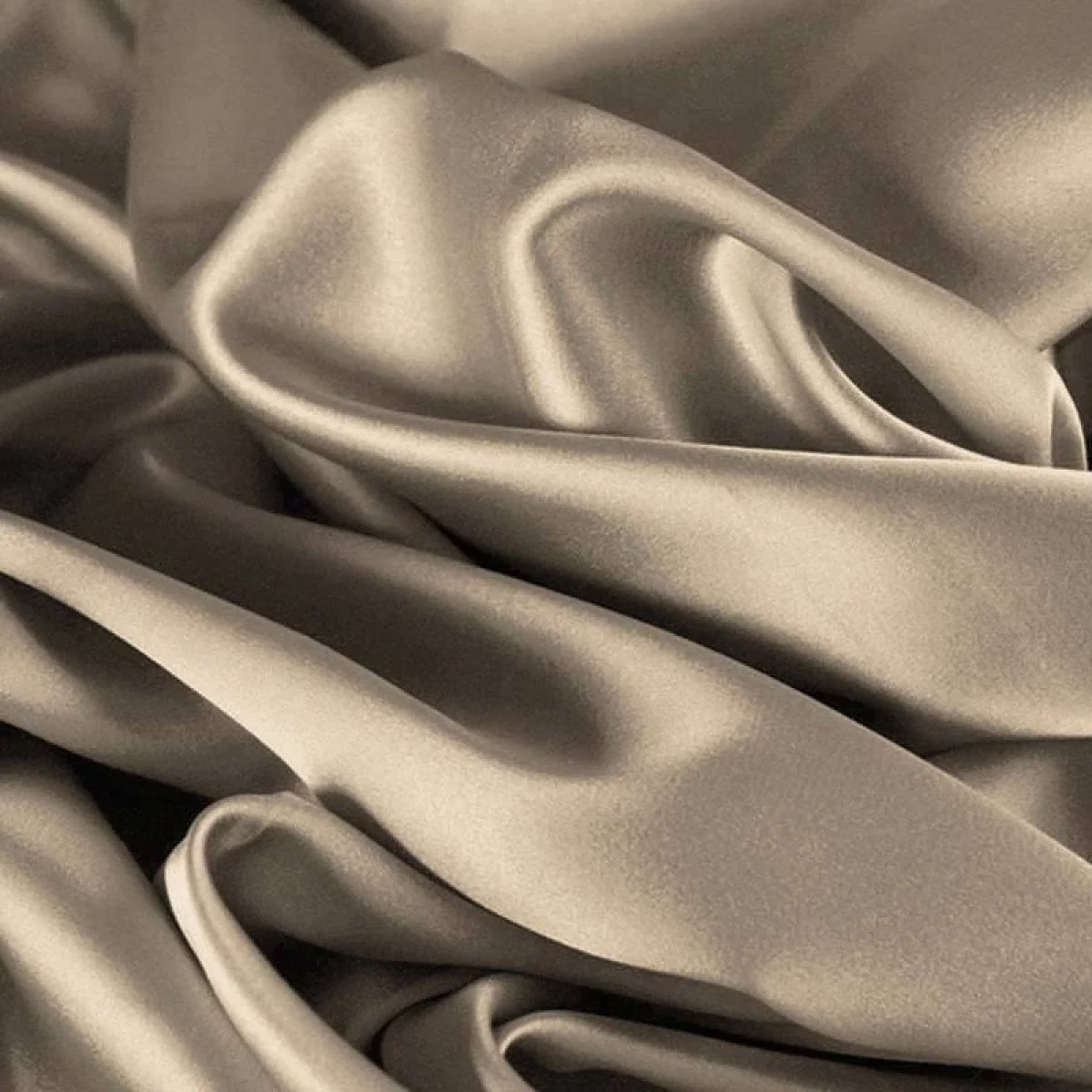 Baumwollsatin Stretch Stoff Beige