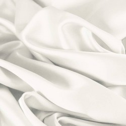 Cotton Satin Stretch Fabric Ecru