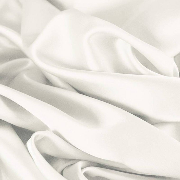 Tessuto Raso Di Cotone Stretch Ecru - (Tessuti Moda)