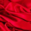Tessuto Raso Di Cotone Stretch Rosso - (Tessuti Moda)