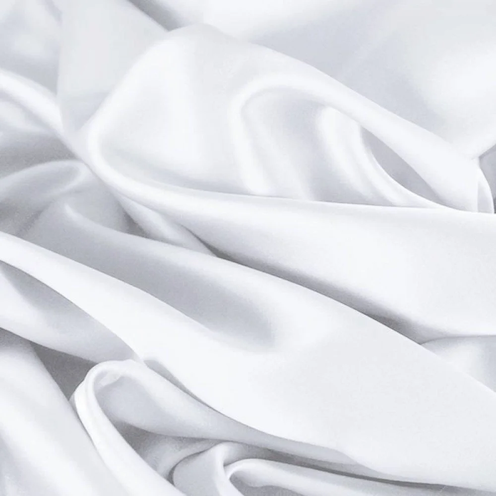 Tessuto Raso Di Cotone Stretch Bianco Tessuto Raso Di Cotone Stretch Bianco - (Tessuti Moda)