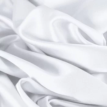Baumwollsatin Stretch Stoff Weiß Baumwollsatin Stretch Stoff Weiß