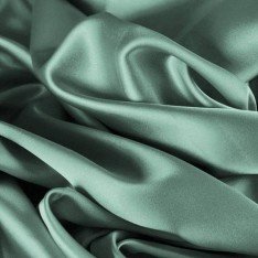 Baumwollsatin Stretch Stoff Meer Grün