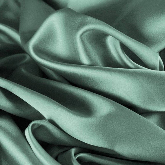 Raso Di Cotone Stretch Verde Mare - (Raso Di Cotone Stretch)