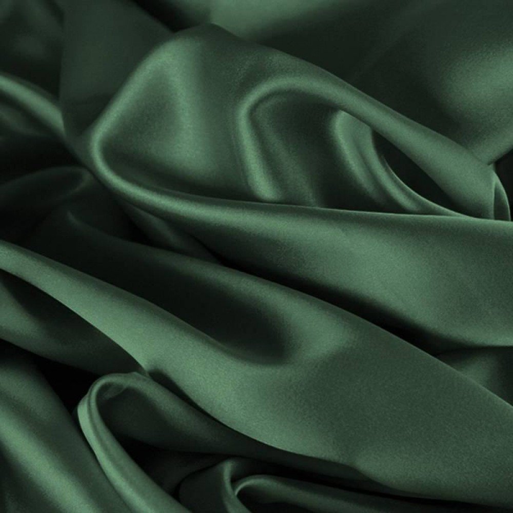 Cotton Satin Stretch Fabric Dark Green Cotton Satin Stretch Fabric Dark Green
