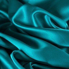 Baumwollsatin Stretch Stoff Petrol