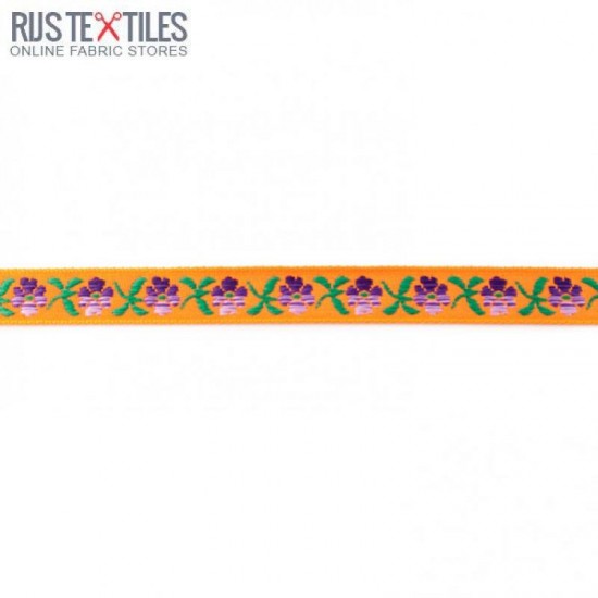Childrens Ribbon - Bavarian Twig Orange 15mm Childrens Ribbon - Bavarian Twig Orange 15mm