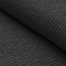 Big Knit Stof Donker Grijs Melange