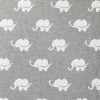 Tessuto A Maglia Jacquard Grande - Elefante Grigio
