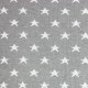 Big Knit Jacquard Fabric - Stars Grey Big Knit Jacquard Fabric - Stars Grey