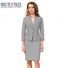 Tissu Laine Bouillie Gris 