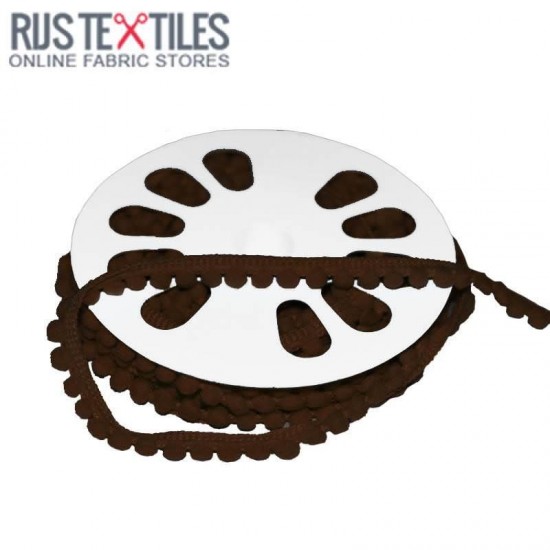 Pom Pom Trim 4mm Brown Pom Pom Trim 4mm Brown