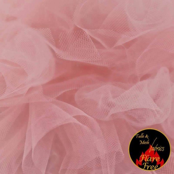 Bruidstule Stof Oud Roze 300CM Breed - (Bruidstule Stoffen 300CM Breed)