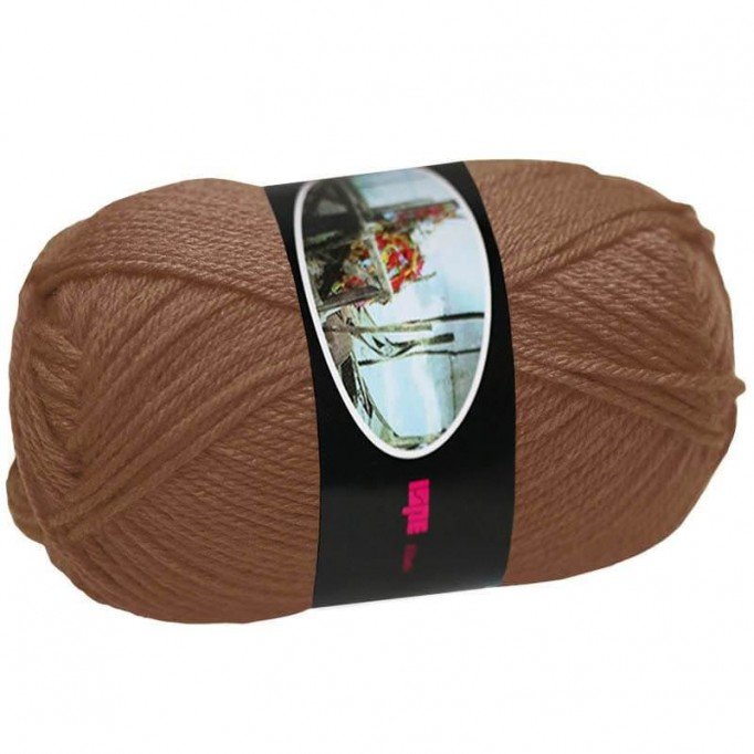 Przędza Wełniana ISPE (Rozmiar Igły 4) Brązowy | Rijs Textiles