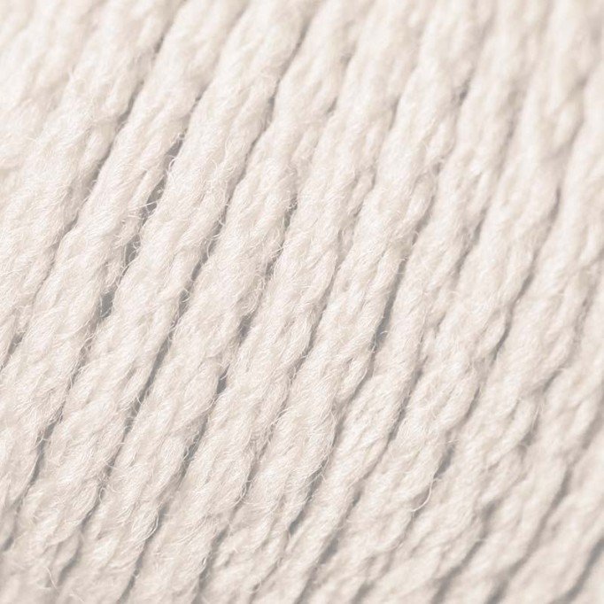 Merino Wool Knitting Yarn ISPE Needle Size 7 - 8 Ecru - (Baby Wool / Baby Yarn Needle Size 7 - 8)