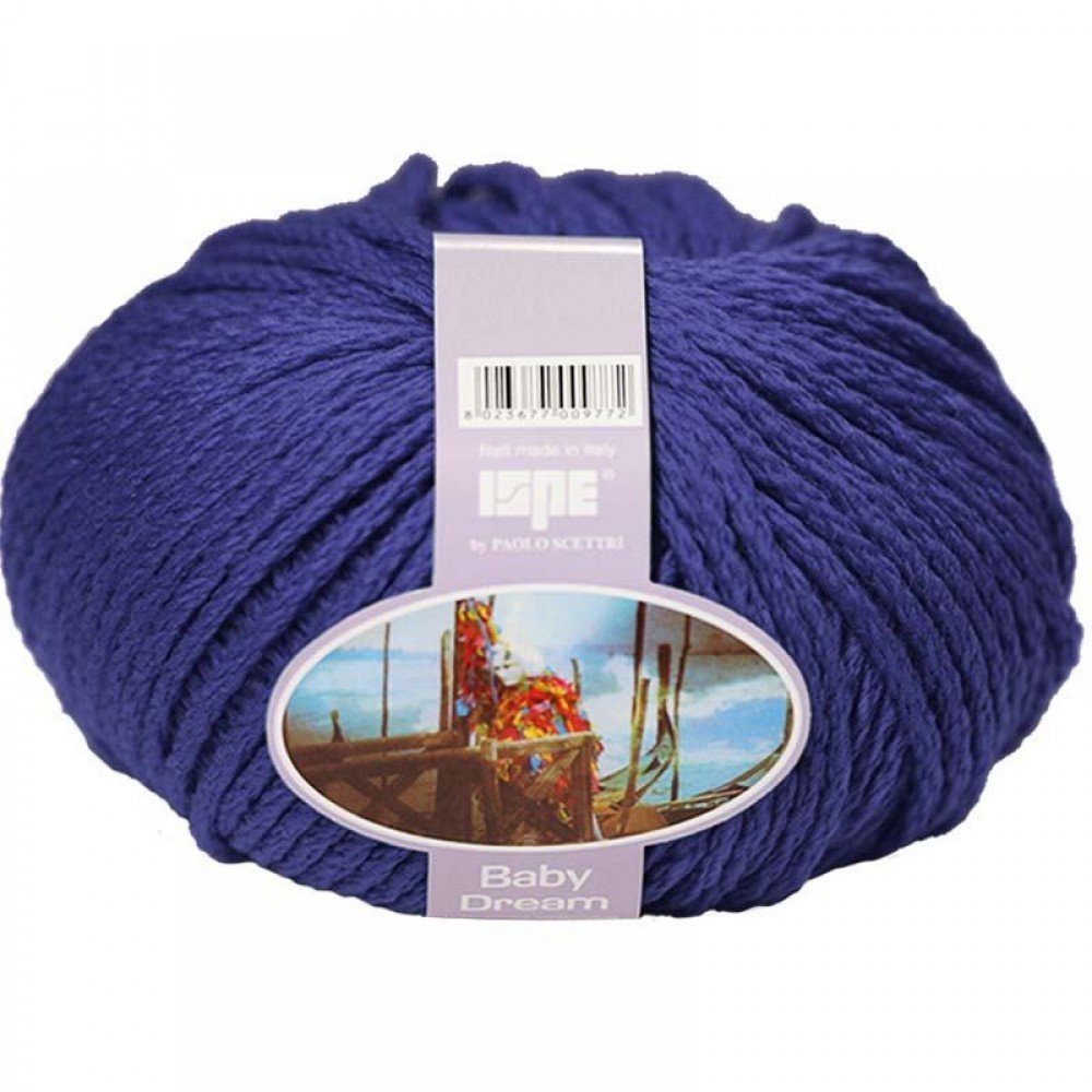 Merino Wool Knitting Yarn ISPE Needle Size 7 - 8 Cobalt