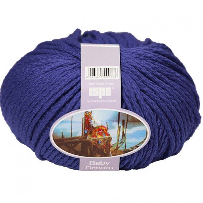 Filati Di Lana Merino ISPE Ago Spessore 7 - 8 Cobalto - (Lana Per Neonati / Filati Per Neonati Ago Spessore 7 - 8)