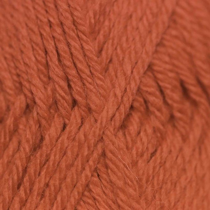 Knitting Wool ISPE Needle Size 4 Dark Orange - (Wool Knitting Yarn Needle Size 4)