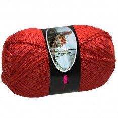 Knitting Wool ISPE Needle Size 4 Dark Red