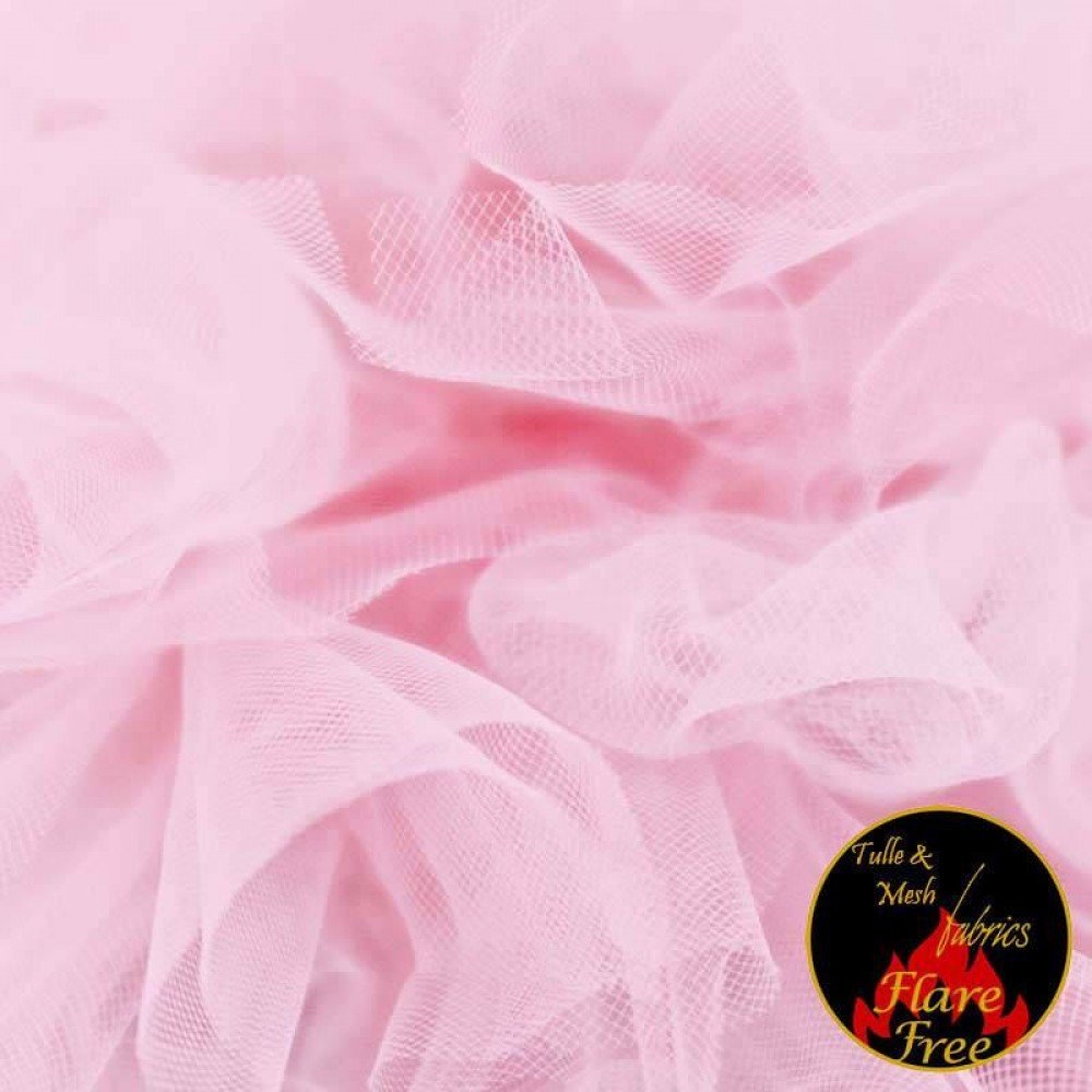 Bruidstule Stof Baby Roze (Brair Rose) 300CM Breed Bruidstule Stof Baby Roze (Brair Rose) 300CM Breed