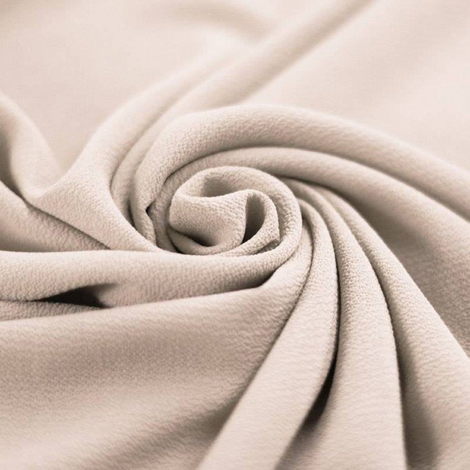 Tessuto Bolla Chiffon Stretch Beige - (Tessuti Moda)