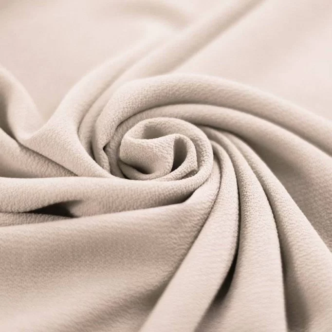 Tessuto Bolla Chiffon Stretch Beige - (Tessuti Moda)