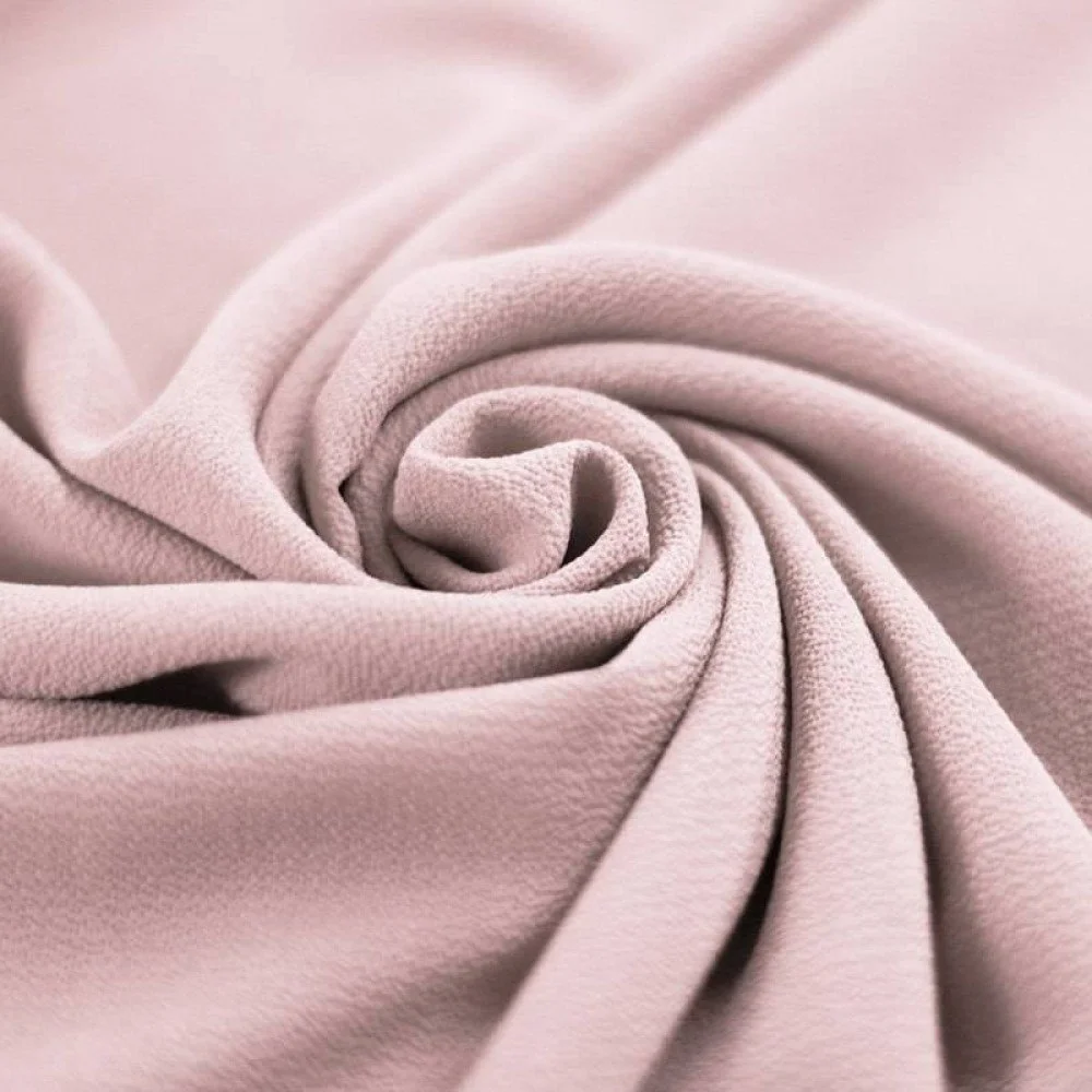 Tissu Bulle De Mousseline Stretch Nude Rose
