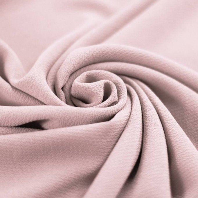 Bubble Chiffon Stof Stretch Nude Roze - (Mode Stoffen)